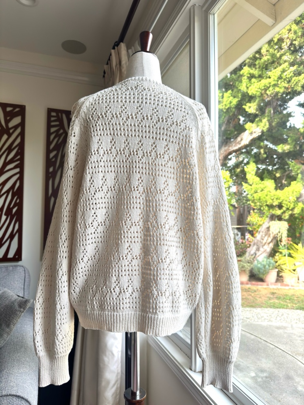 Sezame Capucine Cardigan Small Cream - Picture 6 of 12